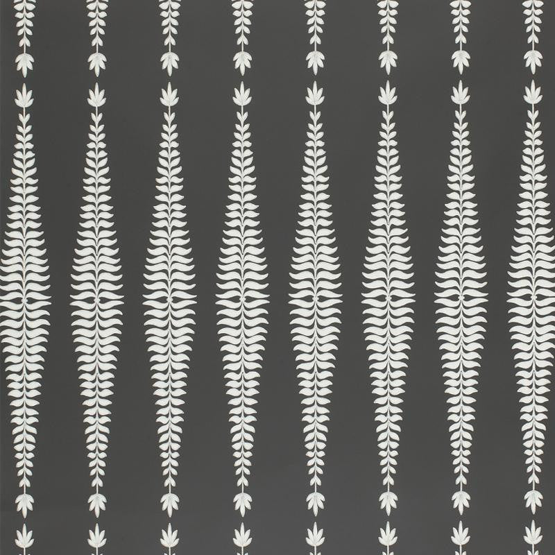 Fern Tree Graphite 5005073 by Schumacher Wallpaper Modern Nature 3.38" - Fabric Carolina -