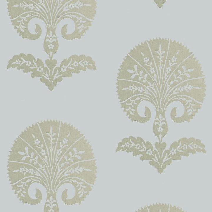 Ottoman Flower Heliotrope 5005082 by Schumacher Wallpaper Modern Nature 27.0" - Fabric Carolina -