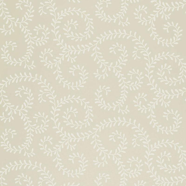 Leafy Scroll Bone 5005091 by Schumacher Wallpaper Simply Charming 13.5" - Fabric Carolina -