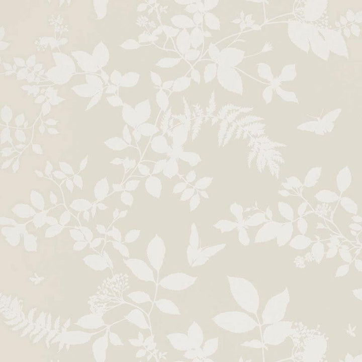 Shadow Vine Bone 5005100 by Schumacher Designer Wallpaper Modern Nature 27.0" - Swanky Fabrics -
