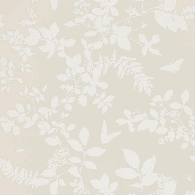 Shadow Vine Bone 5005100 by Schumacher Wallpaper Modern Nature 27.0" - Fabric Carolina -