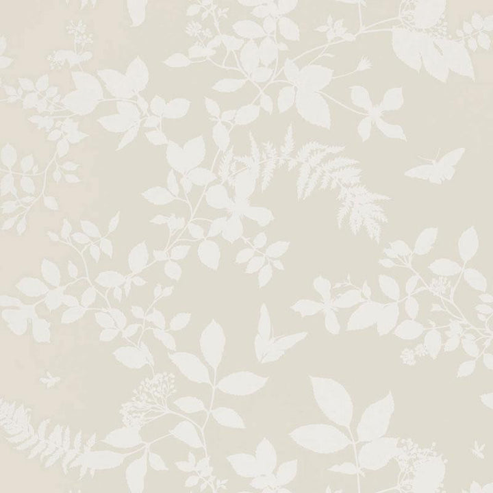 Shadow Vine Bone 5005100 by Schumacher Wallpaper Modern Nature 27.0" - Fabric Carolina -
