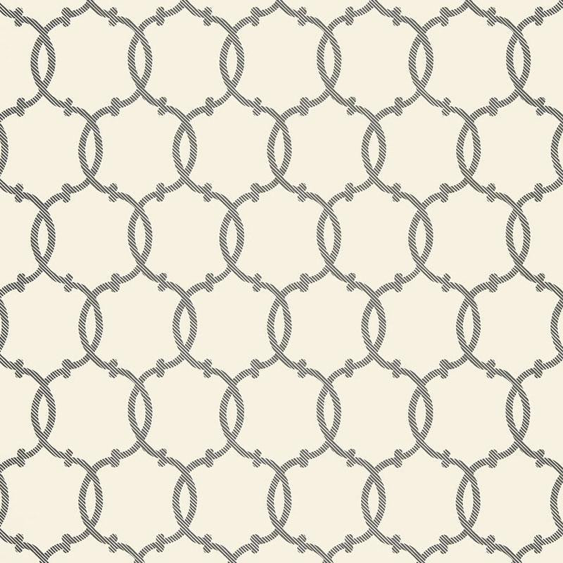 Tracery Charcoal 5005121 by Schumacher Wallpaper Modern Nature 9.0" - Fabric Carolina -