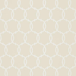 Tracery Bisque 5005122 by Schumacher Wallpaper