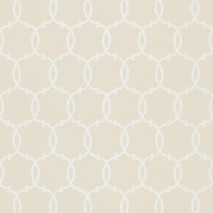 Tracery Bisque 5005122 by Schumacher Wallpaper