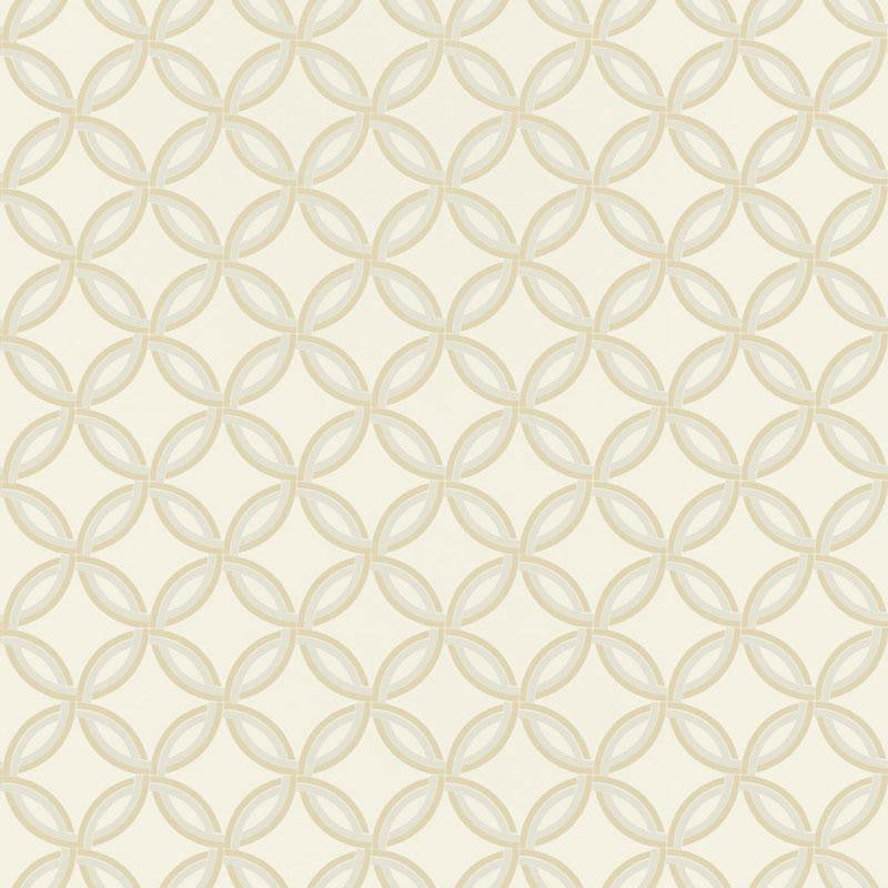 Spherica Parchment 5005130 by Schumacher Wallpaper Modern Nature 4.5" - Fabric Carolina -