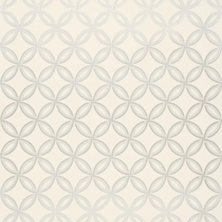 Spherica Silver 5005131 by Schumacher Designer Wallpaper Modern Nature 4.5" - Swanky Fabrics -