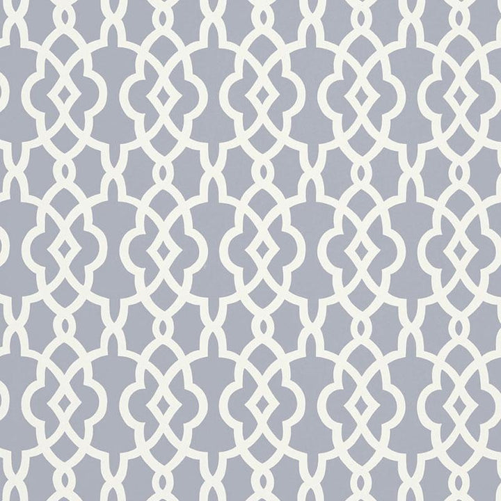 Summer Palace Fret Wisteria 5005142 by Schumacher Wallpaper Modern Nature 27.0" - Fabric Carolina -
