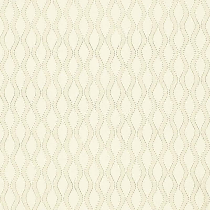 Ribbon Wave Bone 5005160 by Schumacher Designer Wallpaper Simply Charming 2.0" - Swanky Fabrics -