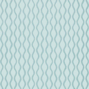 Ribbon Wave Aqua 5005162 by Schumacher Wallpaper