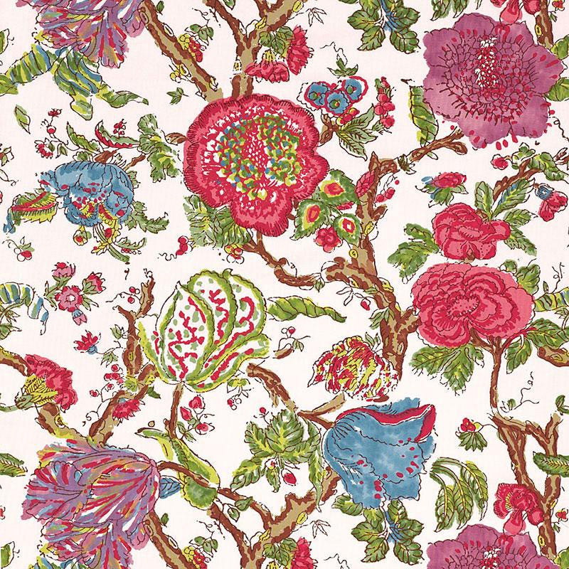 Pondicherry Azalea 174120 by Schumacher Fabric Classic Prints 27.0" - Fabric Carolina -