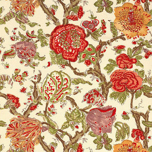 Pondicherry Coral 174122 by Schumacher Fabric