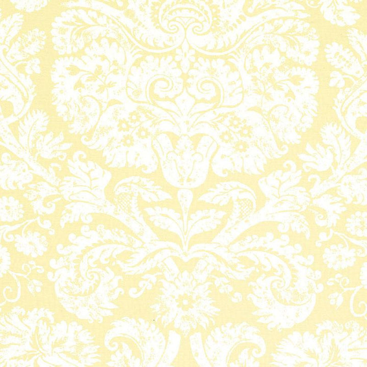 Barresa Damask Maize 174130 by Schumacher Fabric Classic Prints 27.0" - Fabric Carolina -