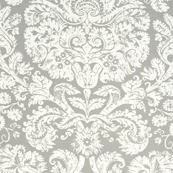 Barresa Damask Pearl 174133 by Schumacher Fabric Classic Prints 27.0" - Fabric Carolina -