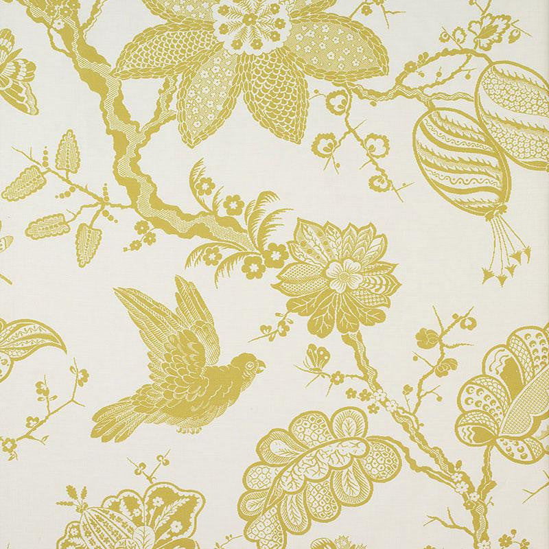 Bali Vine Chartreuse 174370 by Schumacher Fabric Classic Prints 54.0" - Fabric Carolina -