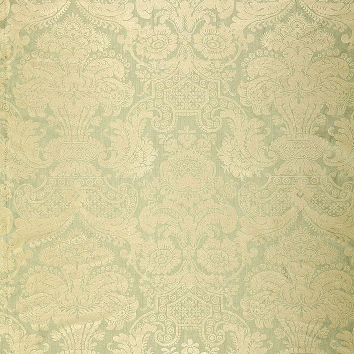 Padova Damask Print Sea Glass 174420 by Schumacher Fabric Classic Prints 26.0" - Fabric Carolina -