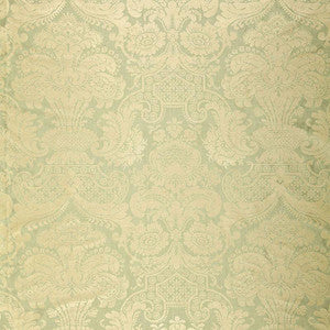 Padova Damask Print Sea Glass 174420 by Schumacher Fabric