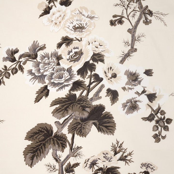 Pyne Hollyhock Charcoal 174450 by Schumacher Fabric Schumacher Classics 26.5" - Fabric Carolina -