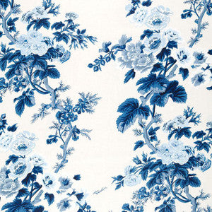 Pyne Hollyhock Indigo 174452 by Schumacher Fabric
