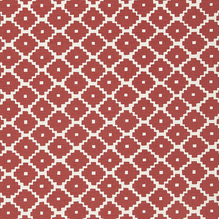 Ziggurat Ruby 174484 by Schumacher Fabric Tessera I Small Patterns 4.5" - Fabric Carolina -