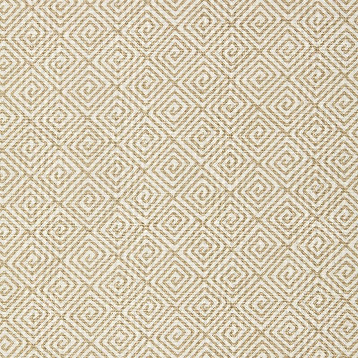 Greek Key Sand 174500 by Schumacher Fabric Tessera 9.0" - Fabric Carolina -