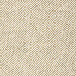 Greek Key Sand 174500 by Schumacher Fabric