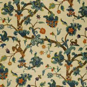Eastbury Manor Print Tapestry 174530 by Schumacher Fabric