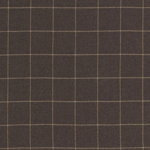 Bancroft Wool Plaid Sable 66770 by Schumacher Fabric