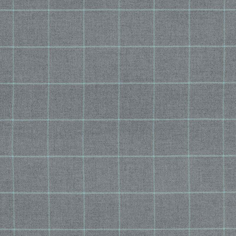 Bancroft Wool Plaid Oxford Grey 66773 by Schumacher Fabric Luxe Lodge 4.0" - Fabric Carolina -