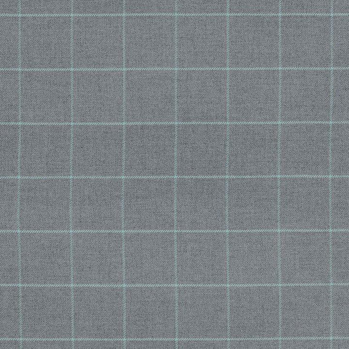 Bancroft Wool Plaid Oxford Grey 66773 by Schumacher Fabric Luxe Lodge 4.0" - Fabric Carolina -