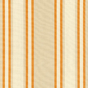 Seneca Cotton Stripe Beige/Pumpkin 62985 by Schumacher Fabric