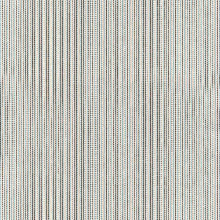 Baker Cotton Stripe Ivory/Aqua/Mocha 63000 by Schumacher Fabric Essentials: Classic Stripes - Fabric Carolina -