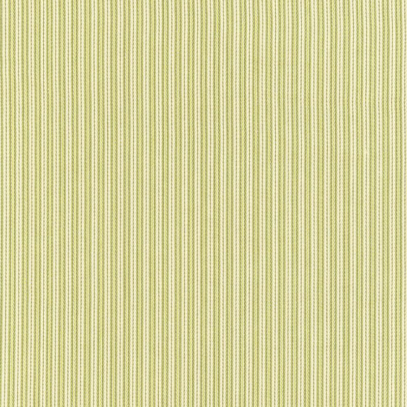 Baker Cotton Stripe Ivory /Pear /Sage 63001 by Schumacher Designer Fabric Essentials: Classic Stripes - Swanky Fabrics -