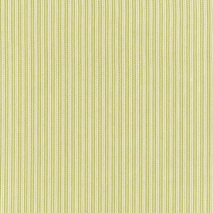 Baker Cotton Stripe Ivory /Pear /Sage 63001 by Schumacher Fabric