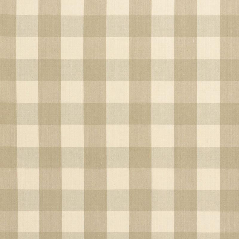 Camden Cotton Check Beige 63031 by Schumacher Designer Fabric Revisits Of Popular Patterns 3.0" - Swanky Fabrics -