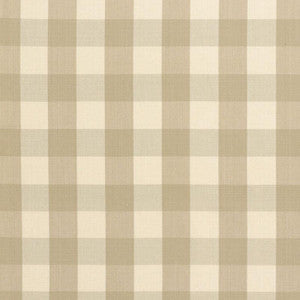 Camden Cotton Check Beige 63031 by Schumacher Fabric