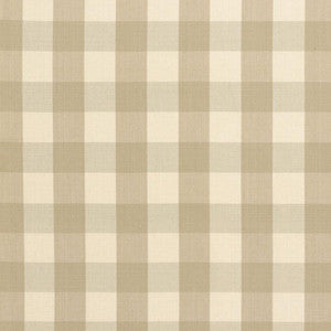 Camden Cotton Check Beige 63031 by Schumacher Fabric