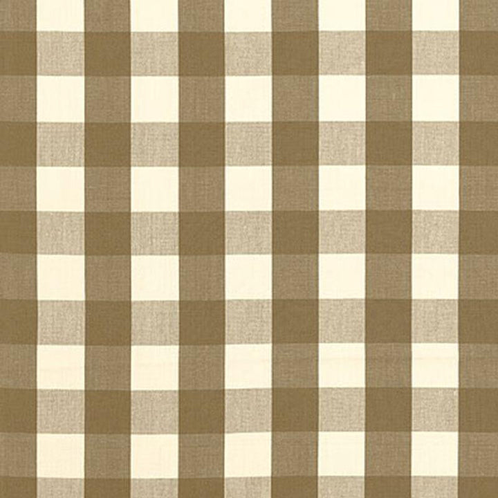 Camden Cotton Check Mocha 63040 by Schumacher Fabric Revisits Of Popular Patterns 3.0" - Fabric Carolina -
