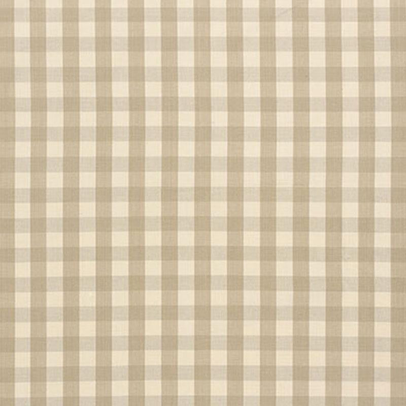 Elton Cotton Check Beige 63051 by Schumacher Designer Fabric Revisits Of Popular Patterns 1.25" - Swanky Fabrics -