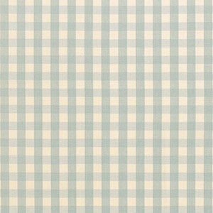Elton Cotton Check Aqua 63057 by Schumacher Fabric