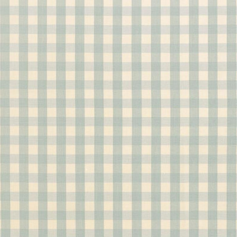 Elton Cotton Check Aqua 63057 by Schumacher Fabric Revisits Of Popular Patterns 1.25" - Fabric Carolina -