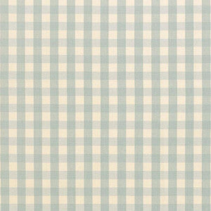 Elton Cotton Check Aqua 63057 by Schumacher Fabric
