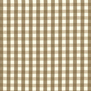 Elton Cotton Check Mocha 63060 by Schumacher Fabric