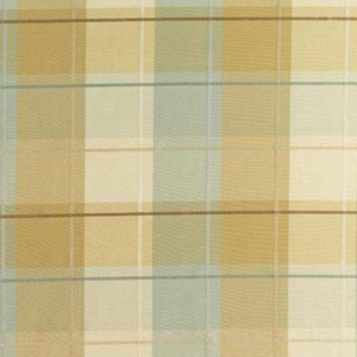 Coin Silk Plaid Aqua 63361 by Schumacher Fabric Chroma 9.0" - Fabric Carolina -