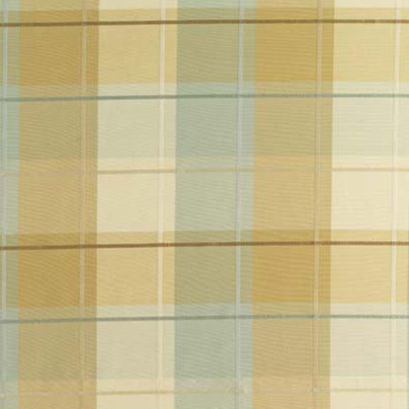 Coin Silk Plaid Aqua 63361 by Schumacher Designer Fabric Chroma 9.0" - Swanky Fabrics -