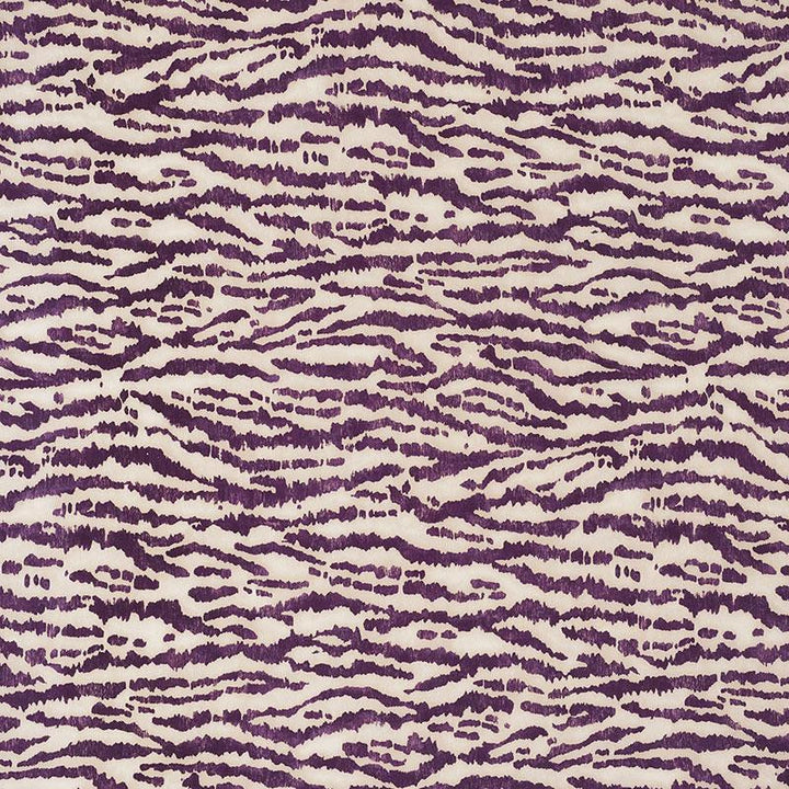 Animaux Eggplant 176374 by Schumacher Fabric Animal Prints & Wovens 27.0" - Fabric Carolina -