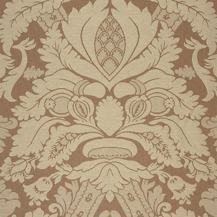 Fitzroy Linen Damask Camel 63592 by Schumacher Fabric Palazzo 29.0" - Fabric Carolina -