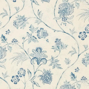 Chinoiserie Vine China Blue 176490 by Schumacher Fabric