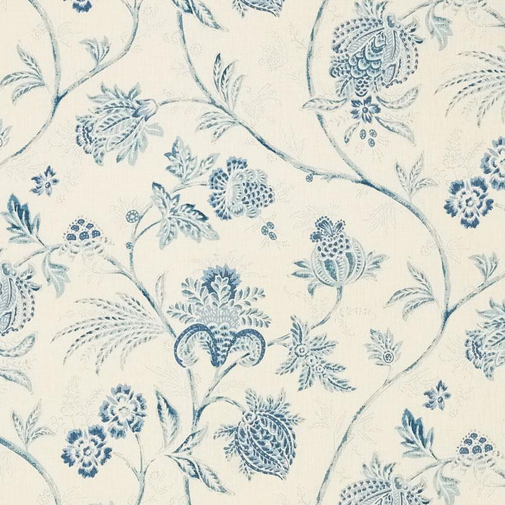 Chinoiserie Vine China Blue 176490 by Schumacher Fabric Mark D. Sikes 18.0" - Fabric Carolina -