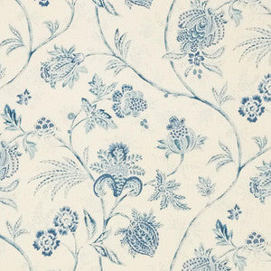 Chinoiserie Vine China Blue 176490 by Schumacher Fabric
